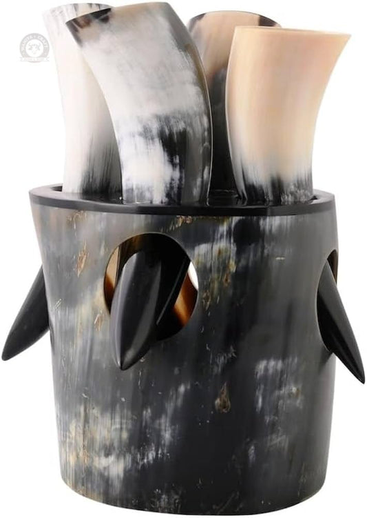 Medieval Style Viking Drinking Horn Mug Handcrafted Genuine Ox Horn