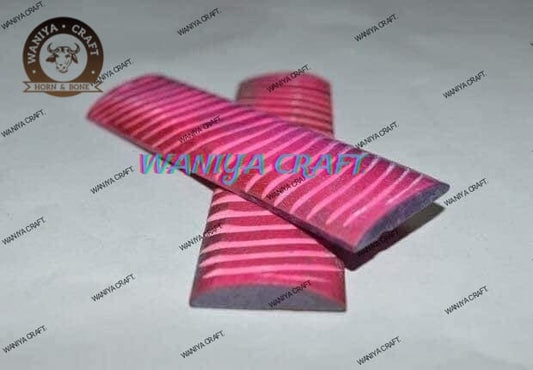 Dyed Pink Antilop Jigged Bone