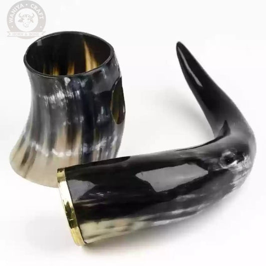 Viking Drinking Horn with stand