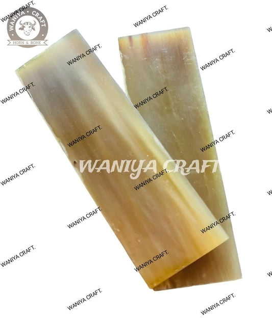 Zebu Horn Natural Color Polished Scale