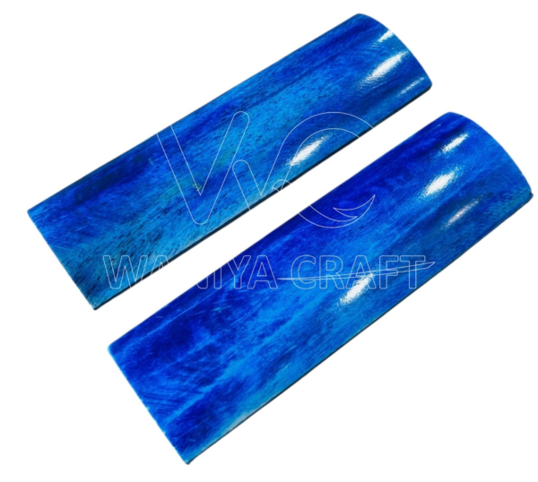 Denim Blue With White Cloud Shades Giraffe Bone Look Radius Scale