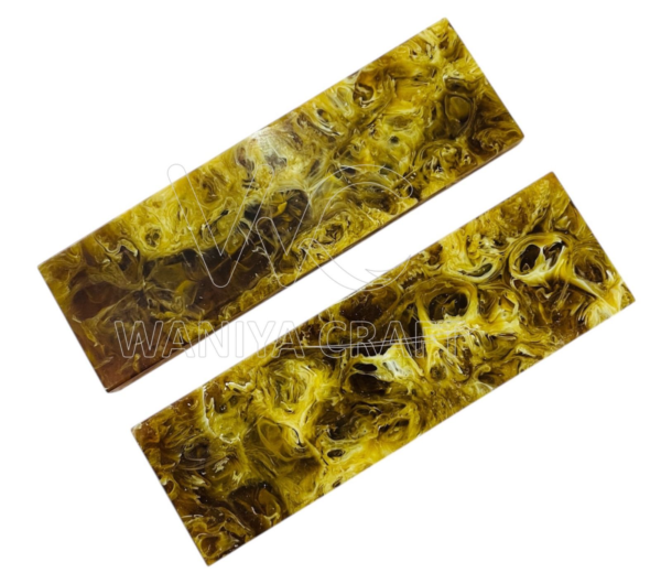 Acrylic Resin Yellow Amber Pearl Handles