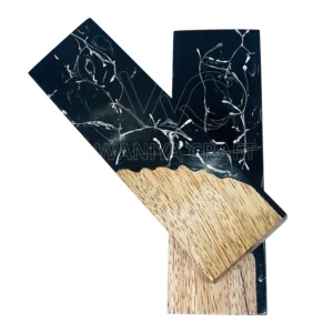 Hybrid Stabilzed Wood With Resin knife Scales