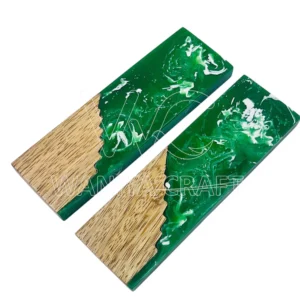 Hybrid Stabilzed Wood With Resin knife Scales