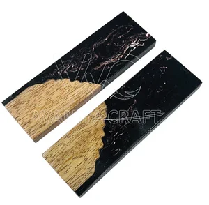 Hybrid Stabilzed Wood With Resin knife Scales