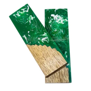 Hybrid Stabilzed Wood With Resin knife Scales