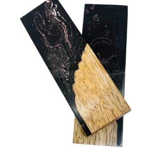 Hybrid Stabilzed Wood With Resin knife Scales