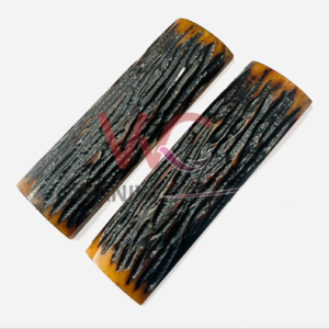 Amber Stag Jigged Bone Scales